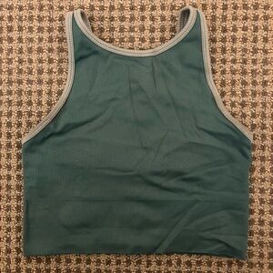 Teal Athleta Ribbed Tank Top